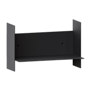 Etagère murale en acier noir graphite 30cm Pli - Tiptoe
