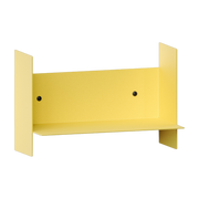 Yellow steel wall shelf 30cm Pli - Tiptoe