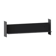 Graphite black steel wall shelf 60cm Pli - Tiptoe