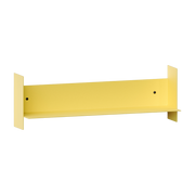 Napoli 60cm folded yellow steel wall shelf - Tiptoe