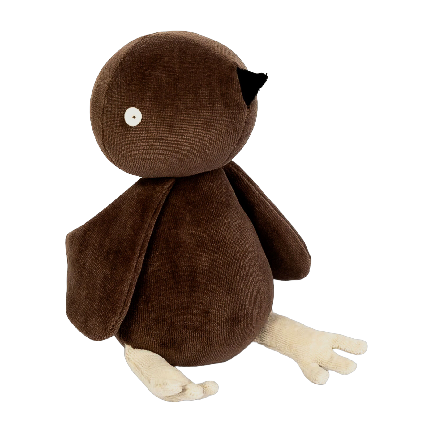 Peluche moineau chocolat Jacques - Adada