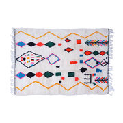 Carpet berbère in multicolored sheep wool 230x150cm 2 - THEM