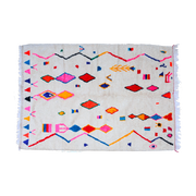 Tapis berbère en laine de mouton multicolore 250x150cm 8 - THEM