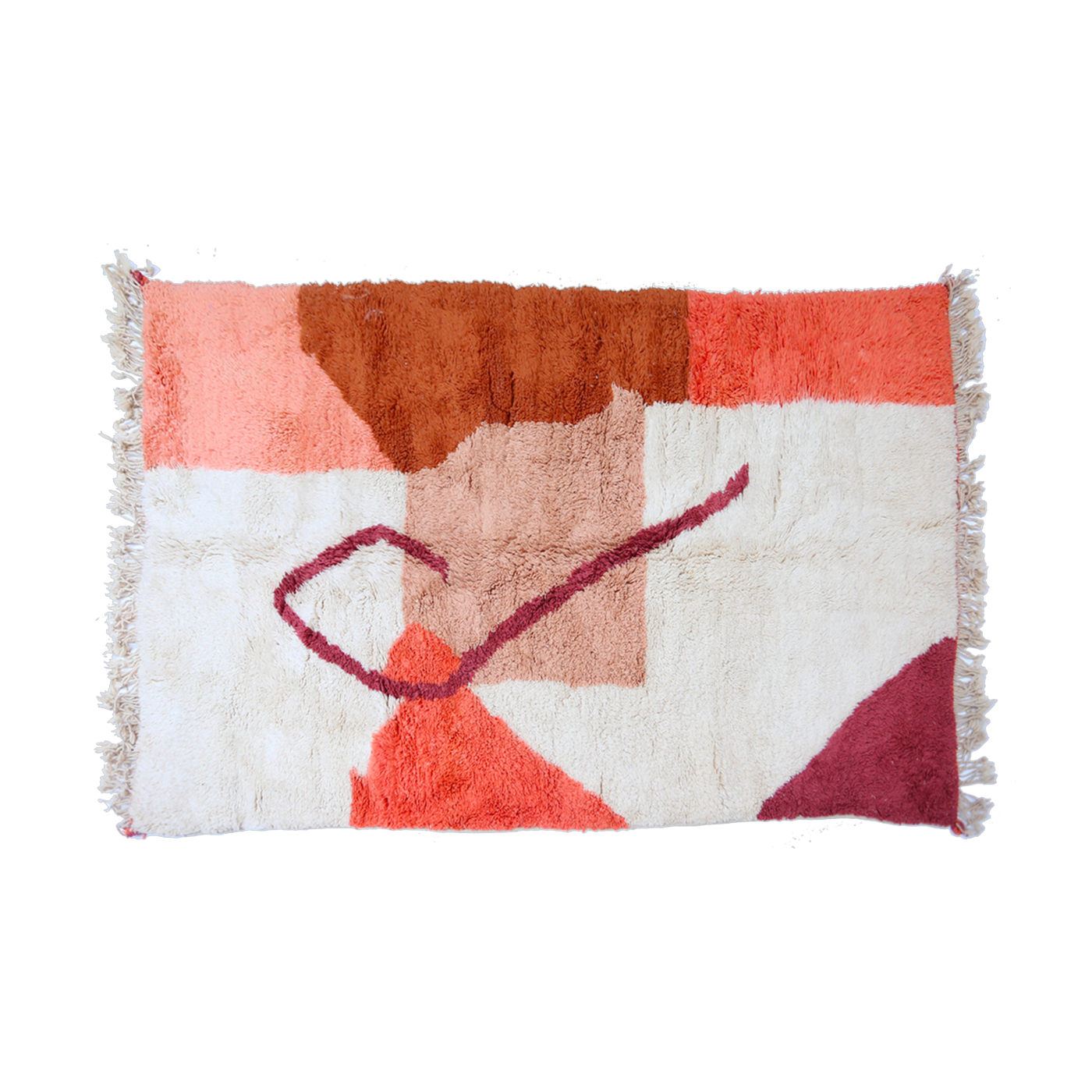 Tapis berbère en laine de mouton multicolore 300x200cm 9 - THEM