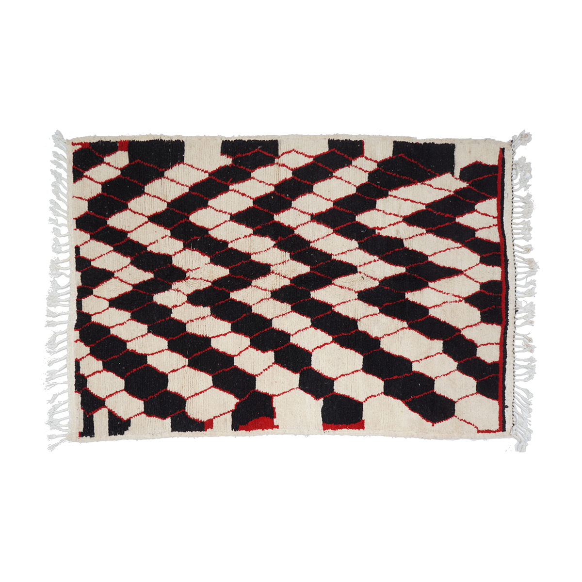 Tapis berbère en laine de mouton multicolore 250x150cm 13 - THEM