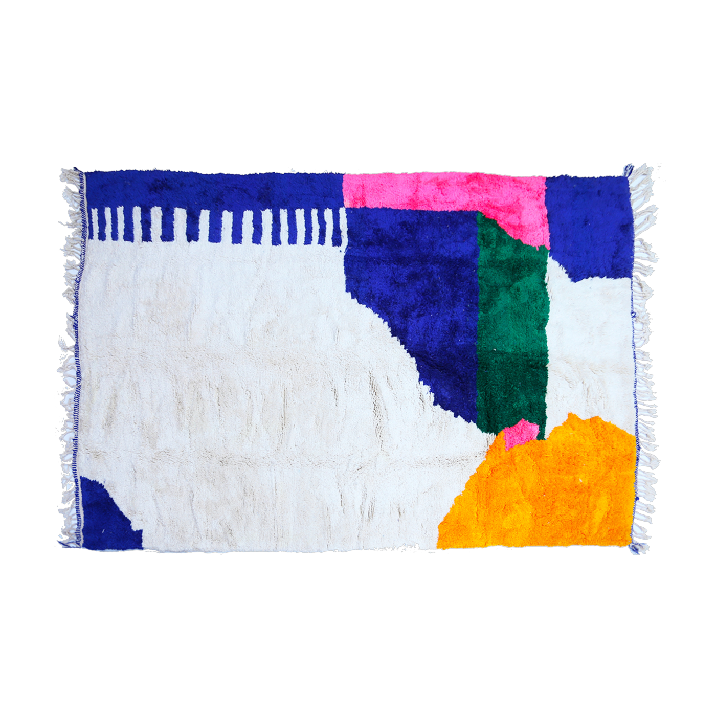 Tapis berbère en laine de mouton multicolore 300x200cm 14 - THEM