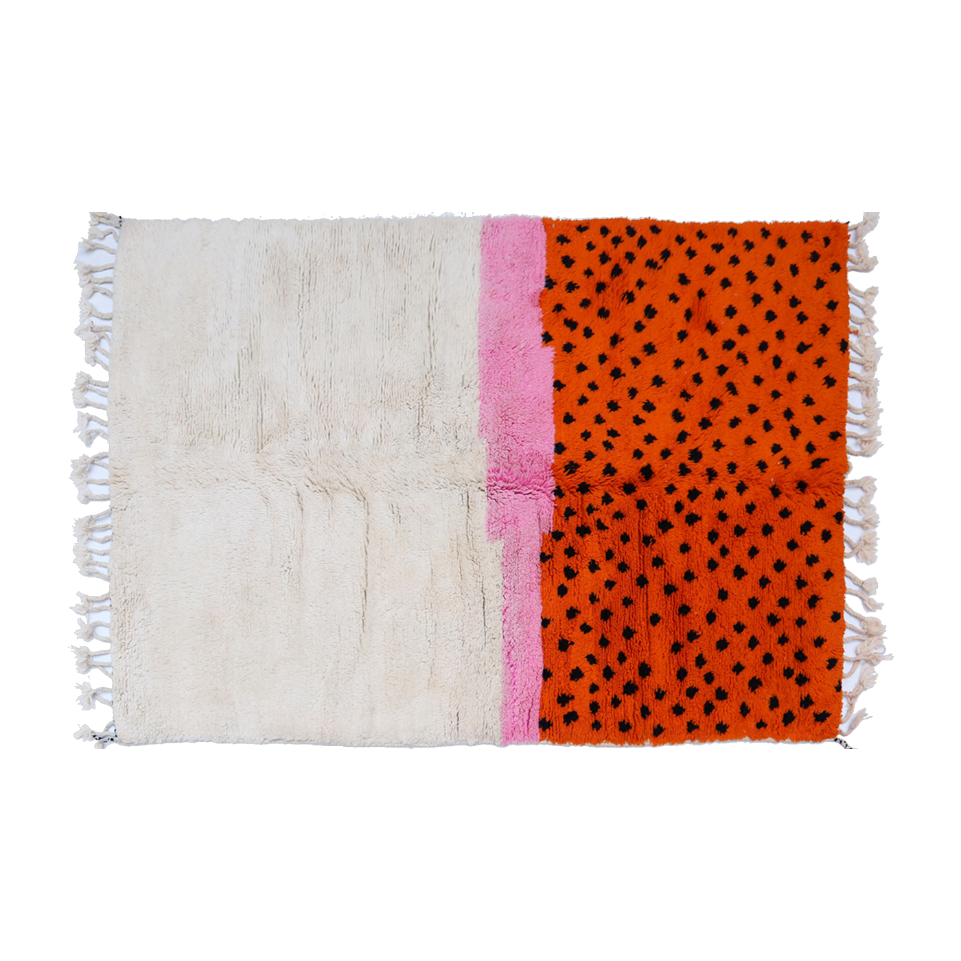 Tapis berbère en laine de mouton multicolore 300x200cm 15 - THEM