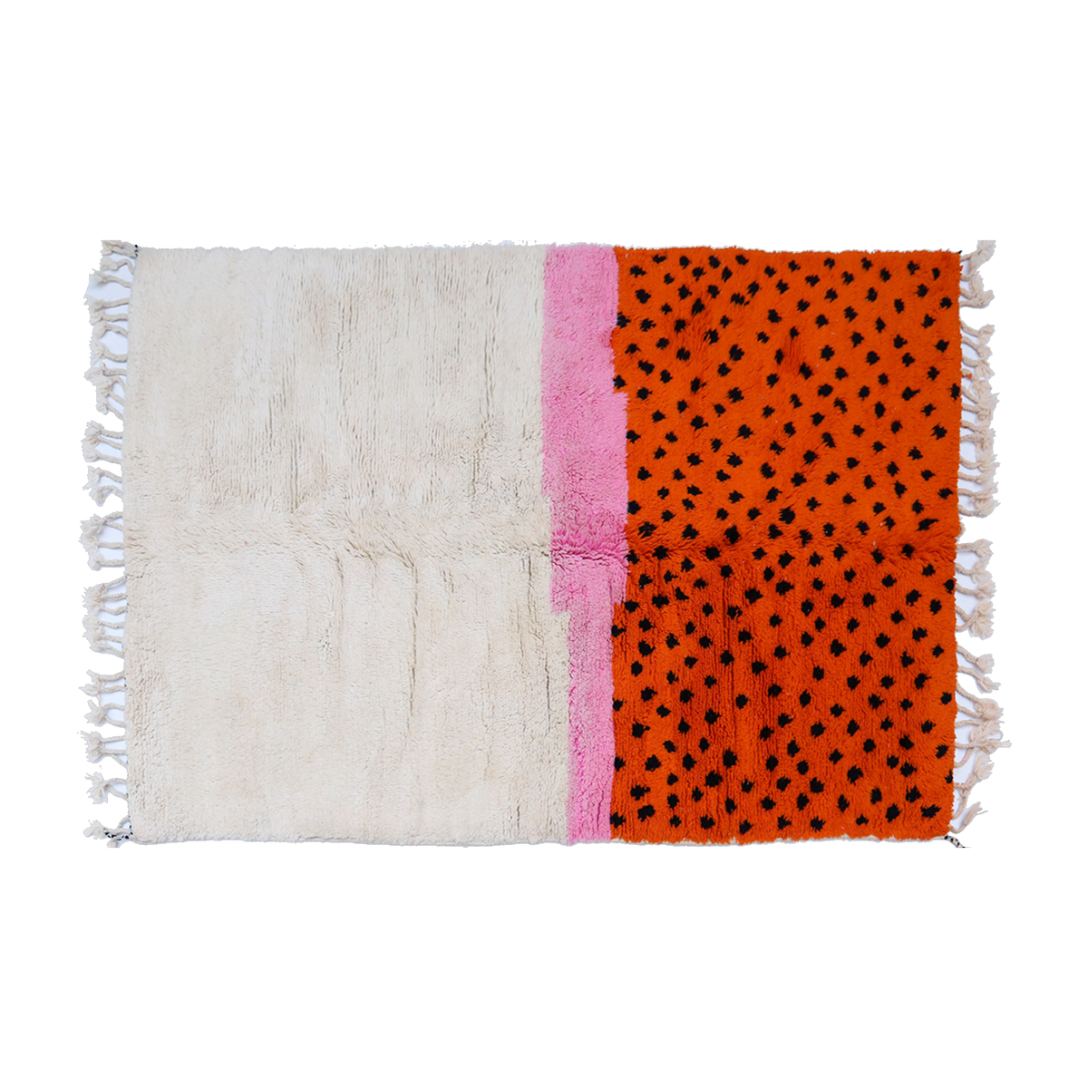 Tapis berbère en laine de mouton multicolore 230x150cm 15 - THEM