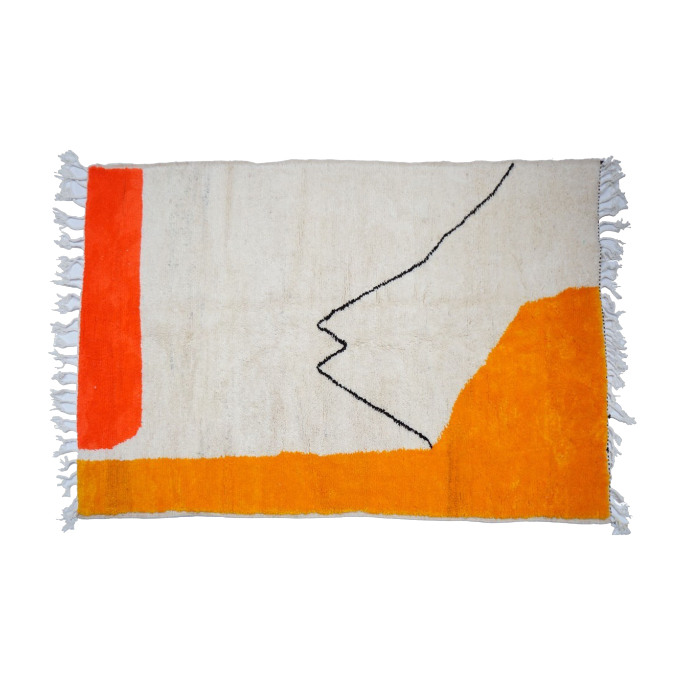 Carpet berbère in multicolored sheep wool 300x200cm 17 - THEM