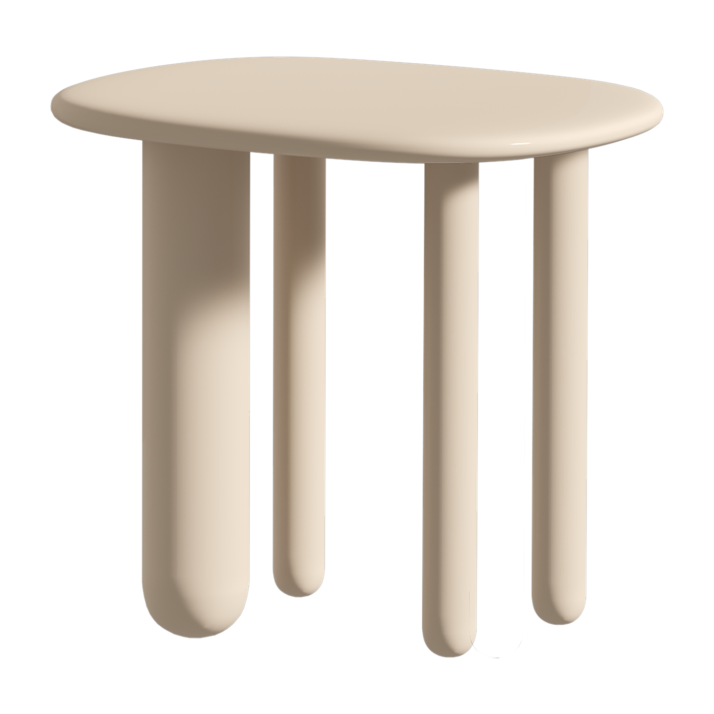 طاولة قهوة برجل 4 من MDF كريم Tottori - Driade