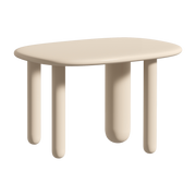 Mesa de centro de 4 patas en mdf crema 40cm Tottori - Driade