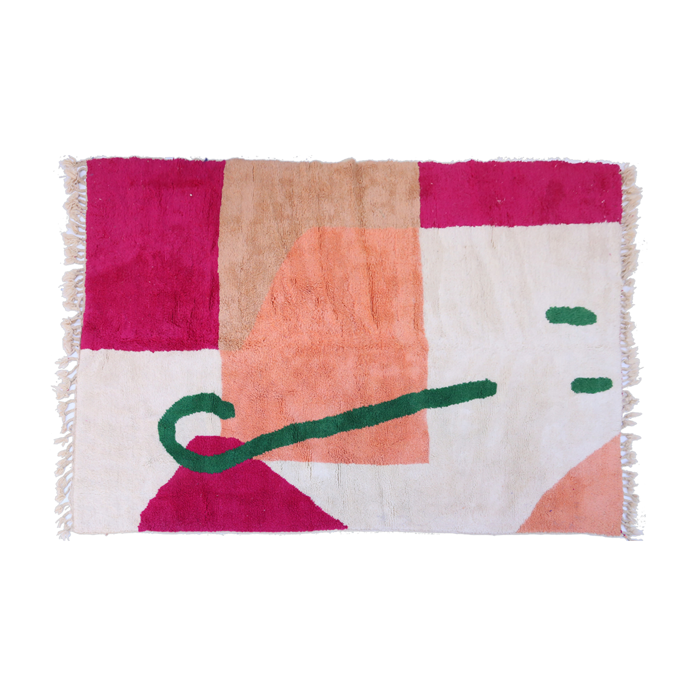 Carpet berbère in multicolored sheep's wool 300x200cm 24 - THEM