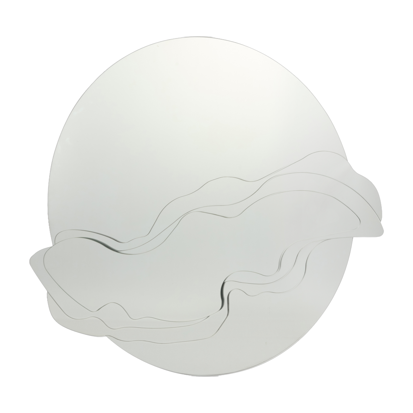 Miroir mural rond 100x90 Misceo - AYTM
