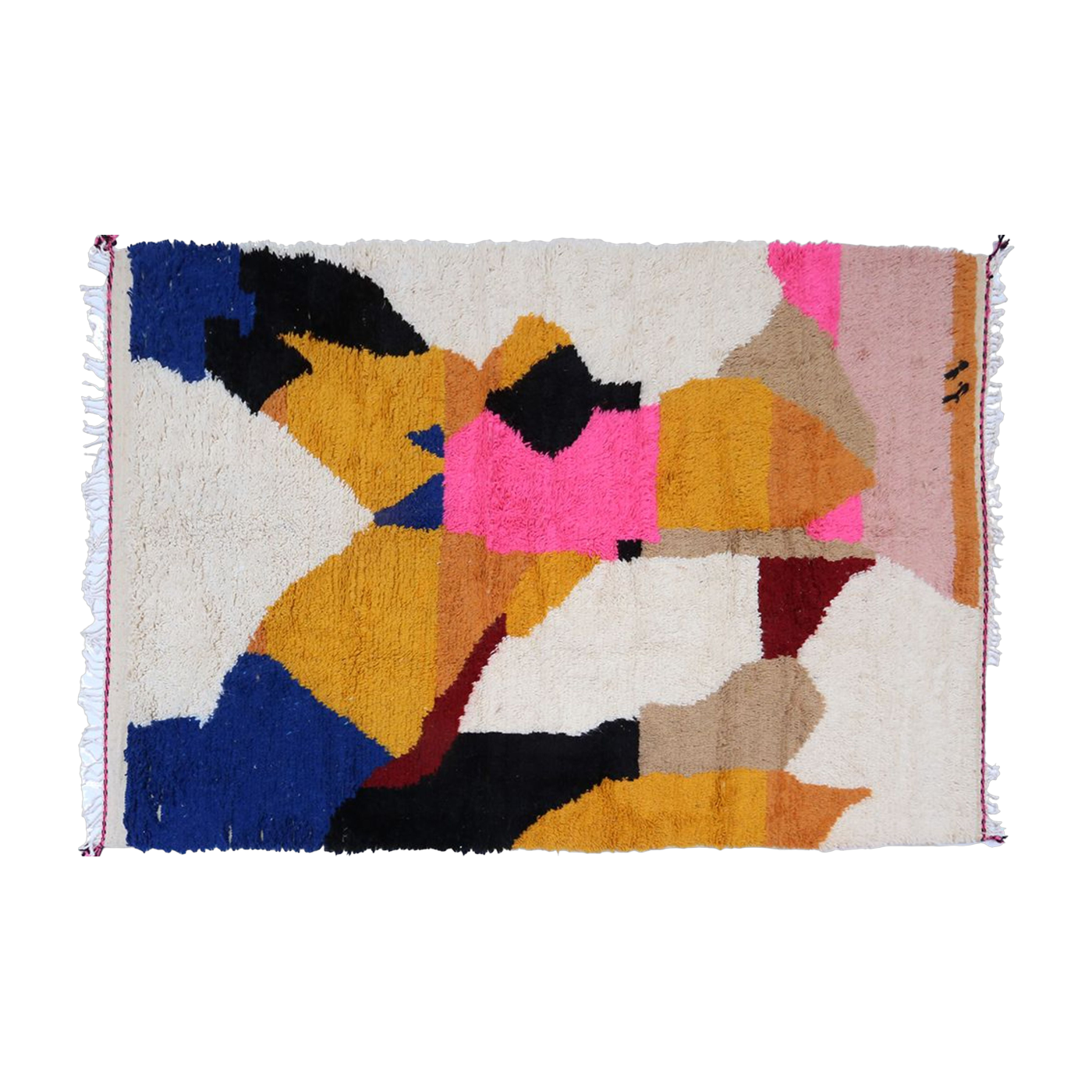 Carpet berbère in multicolored sheep wool 300x200cm 29 - THEM