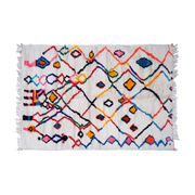 Carpet berbère in multicolor sheep wool 230x150cm 37 - THEM