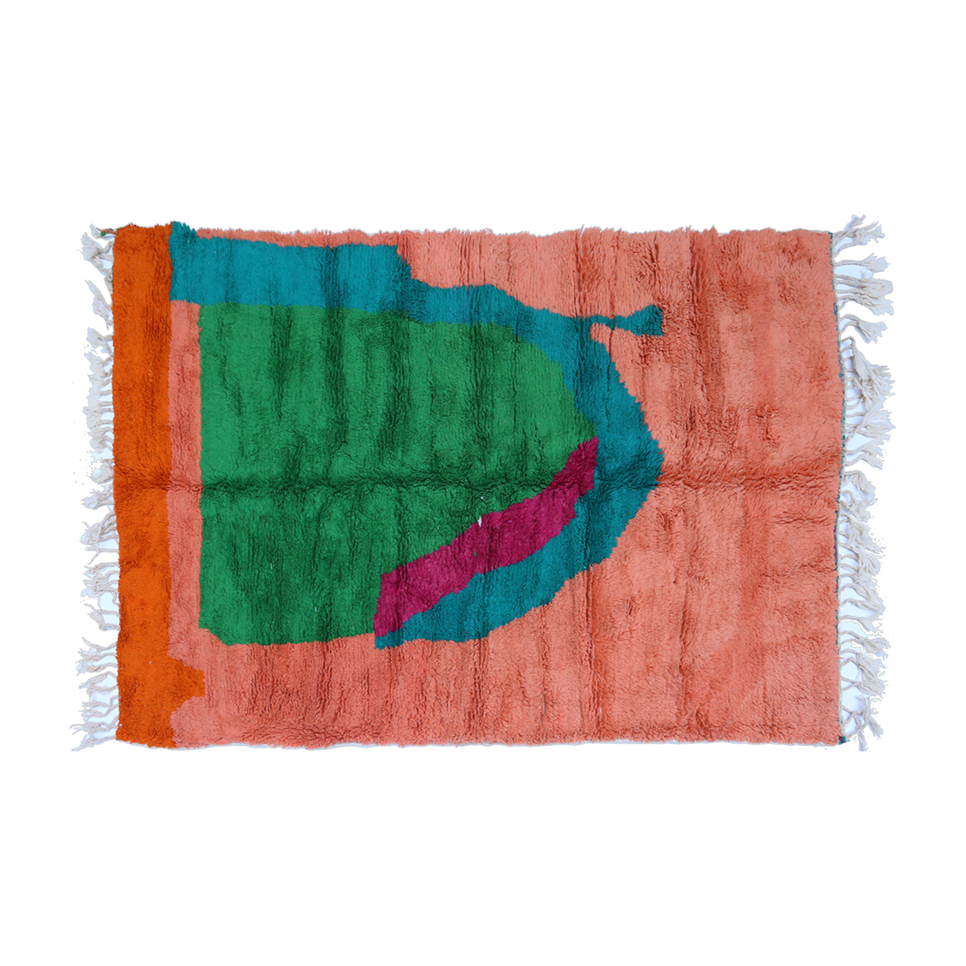 Carpet berbère in multicolored sheep's wool 300x200cm 43 - THEM