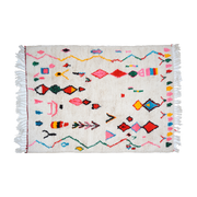 Tapis berbère en laine de mouton multicolore 300x200cm 44 - THEM