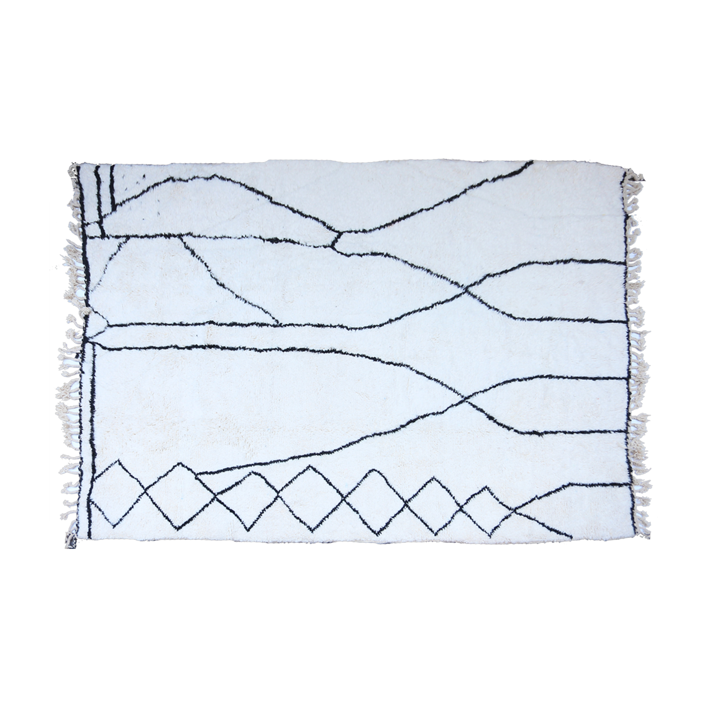 سجادة بربرية من صوف الأغنام متعددة الألوان 250x150cm 56 - THEM
