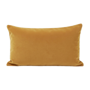 mat Funda de cojín rectangular de terciopelo ocre 28x47cm Matia - Madura