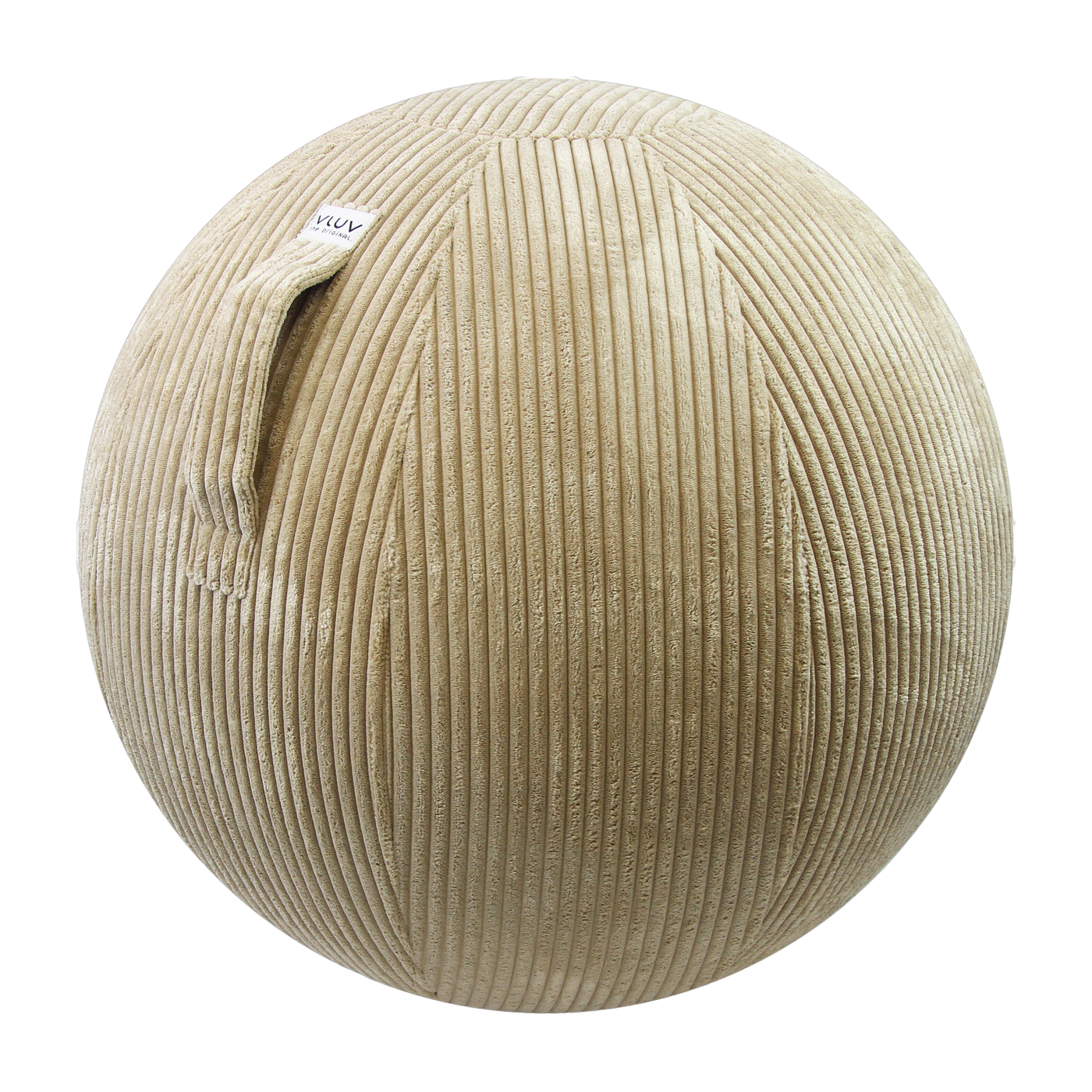 Siège ergonomique en velours beige 60cm Vlip - VLUV