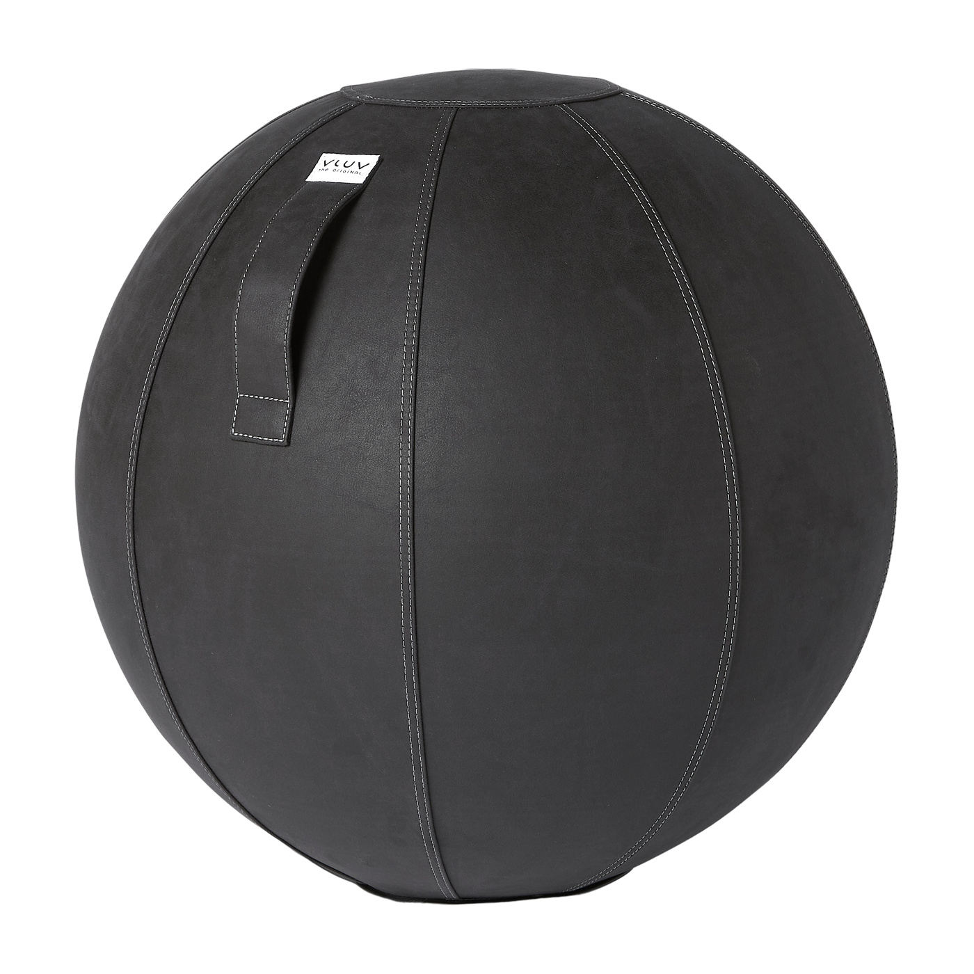 Seduta ergonomica a sfera in materiale sintetico nero da 60 cm Vega - VLUV