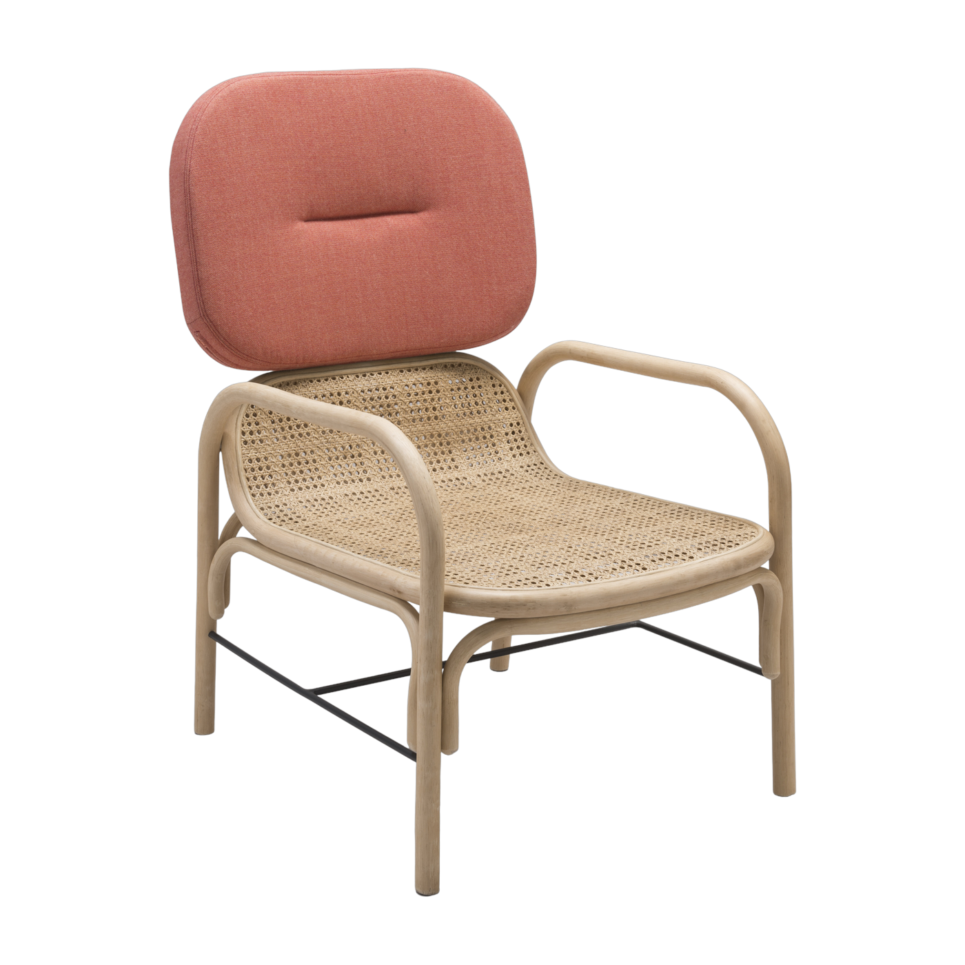 Armchair in rotin corail capture 95x76cm Plus - ORCHID EDITION