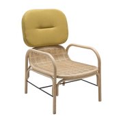 Fauteuil en rotin moutarde medley 95x76cm Plus - ORCHID EDITION