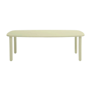 Pearl white mdf dining table 220cm Tottorino - Driade