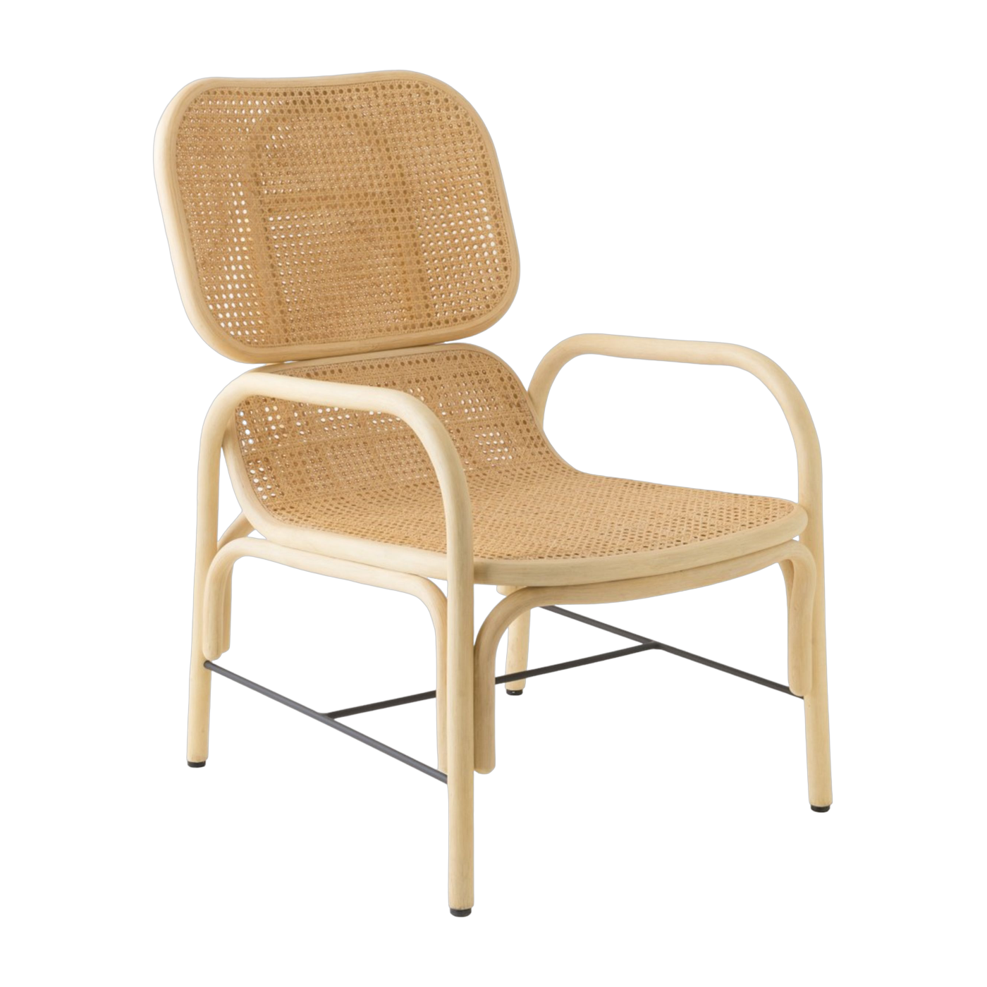 Armchair in rotin 90x84cm Plus Canne - ORCHID EDITION