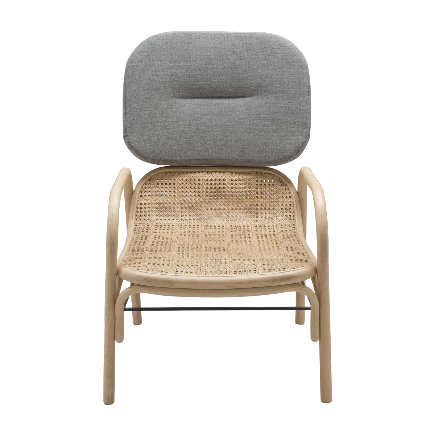 Armchair in rotin mood grey 95x76cm Plus - ORCHID EDITION
