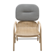 Fauteuil en rotin gris mood 95x76cm Plus - ORCHID EDITION
