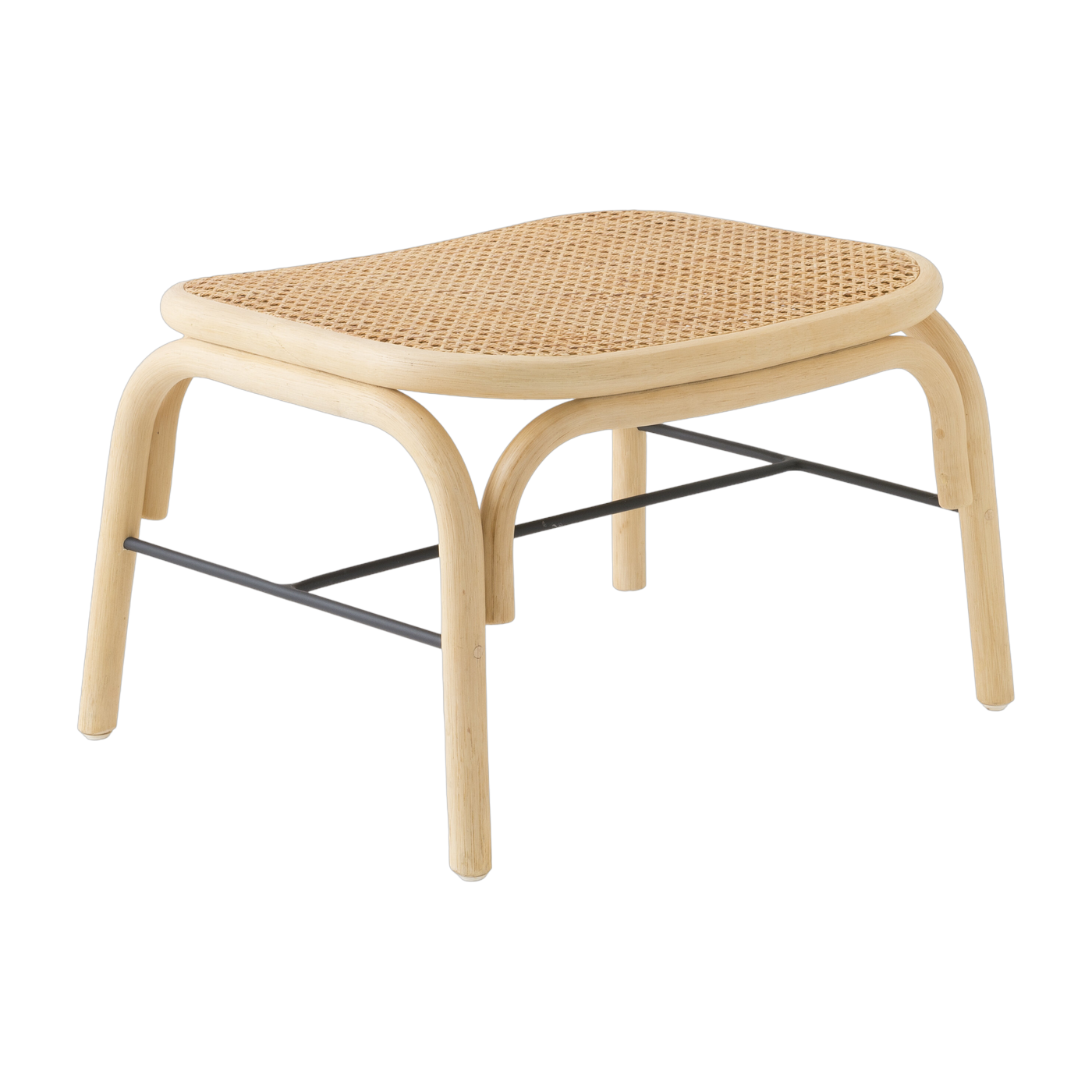 Footrest in rotin 44cm Plus - ORCHID EDITION