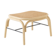 Footrest in rotin 44cm Plus - ORCHID EDITION