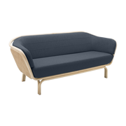 Sofa rotin and cannage mood blue 190cm Bôa - ORCHID EDITION