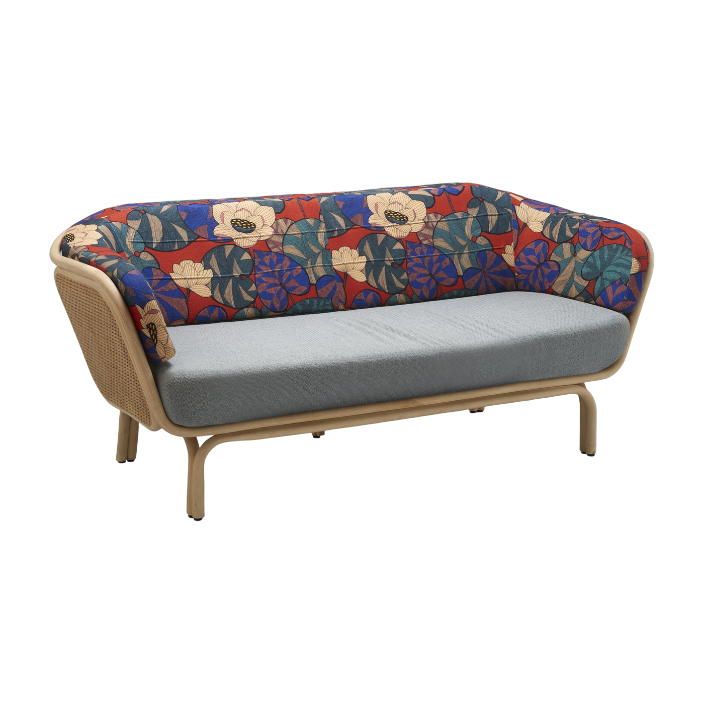 Sofa rotin and cannage idris and niagara 190cm Bôa - ORCHID EDITION