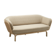 Sofa rotin and cannage beige brema 190cm Bôa - ORCHID EDITION