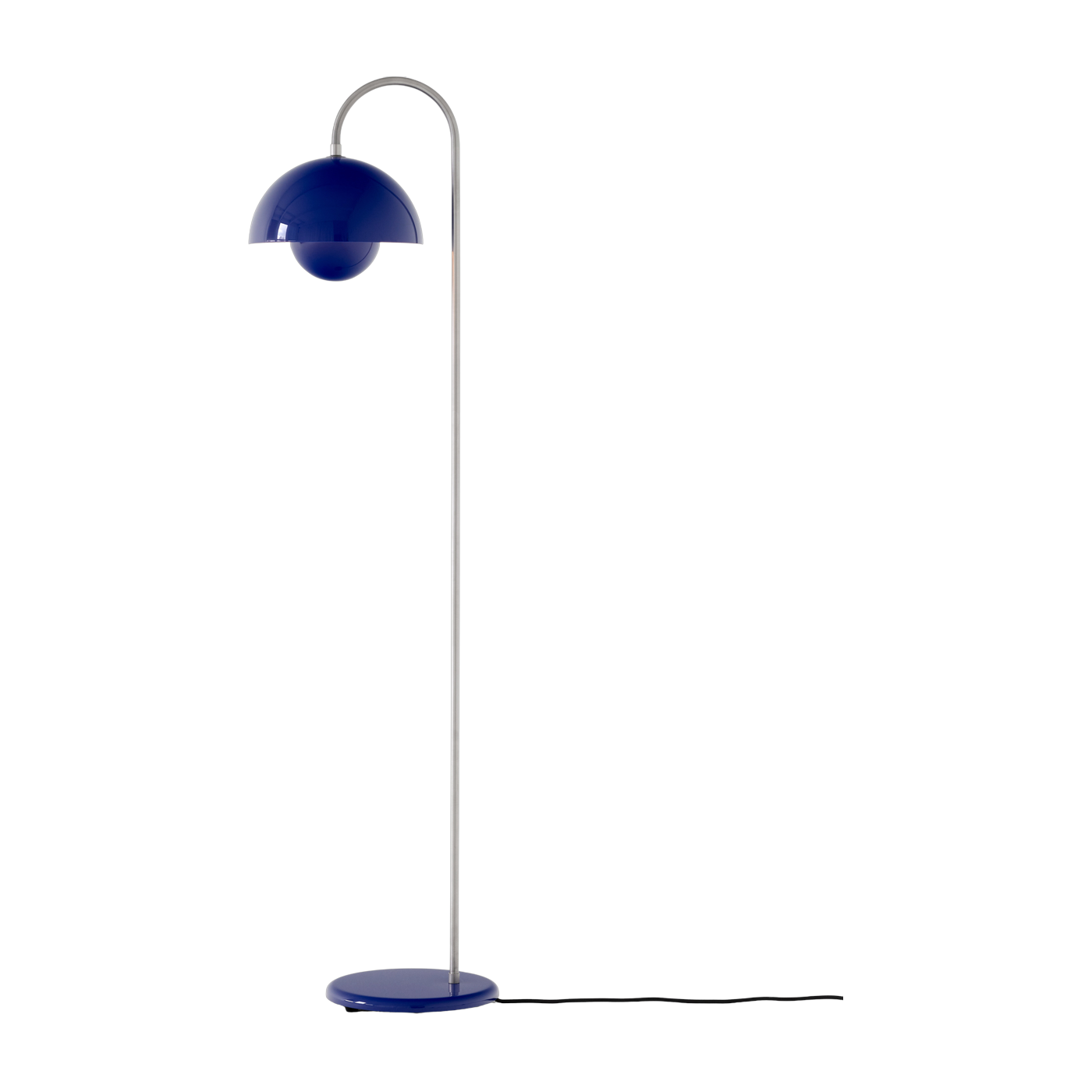 Lámpara de pie de acero azul cobalto 122 cm Flowerpot VP12 - &tradition
