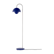 Lampadaire en acier bleu cobalt 122cm Flowerpot VP12 - &tradition