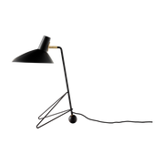 Black lacquered aluminum table lamp mat 45x26x32cm Tripod HM9 - &tradition