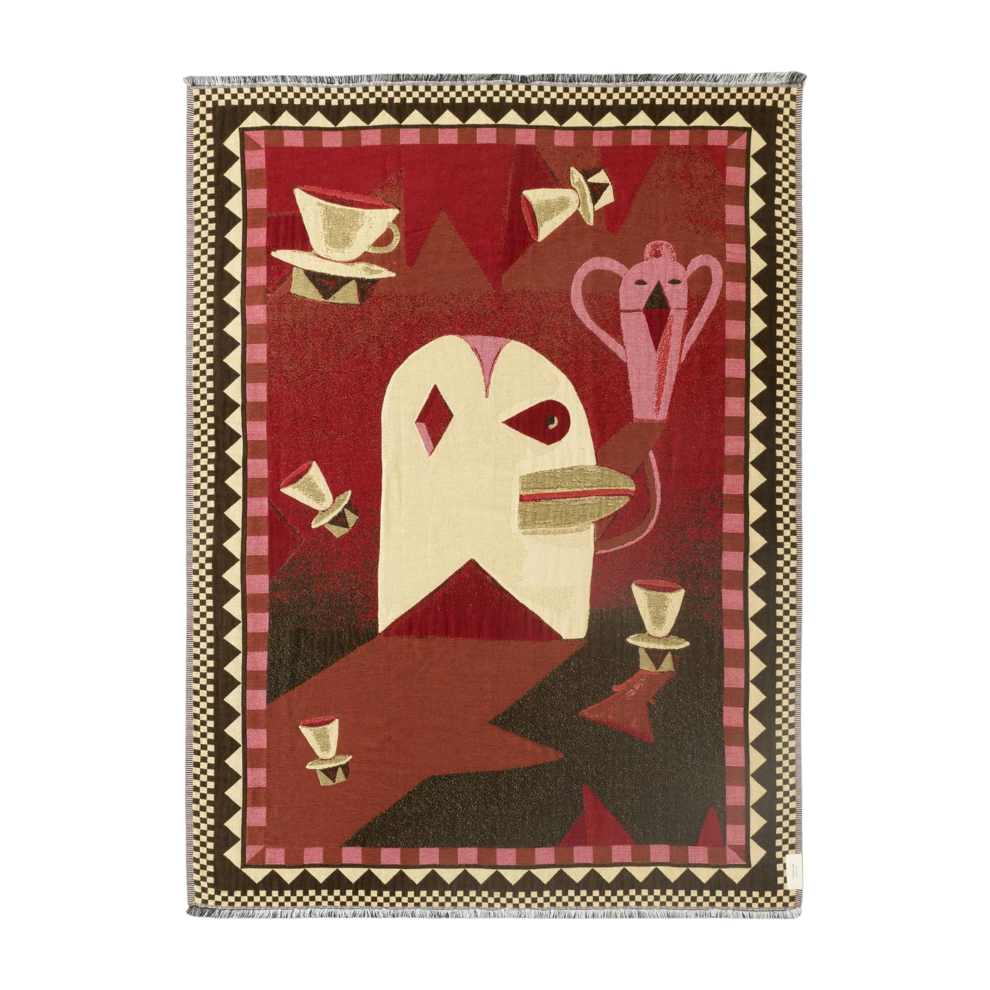 Momento JH46 rosso alba in cotone organico 130x180cm - &tradition