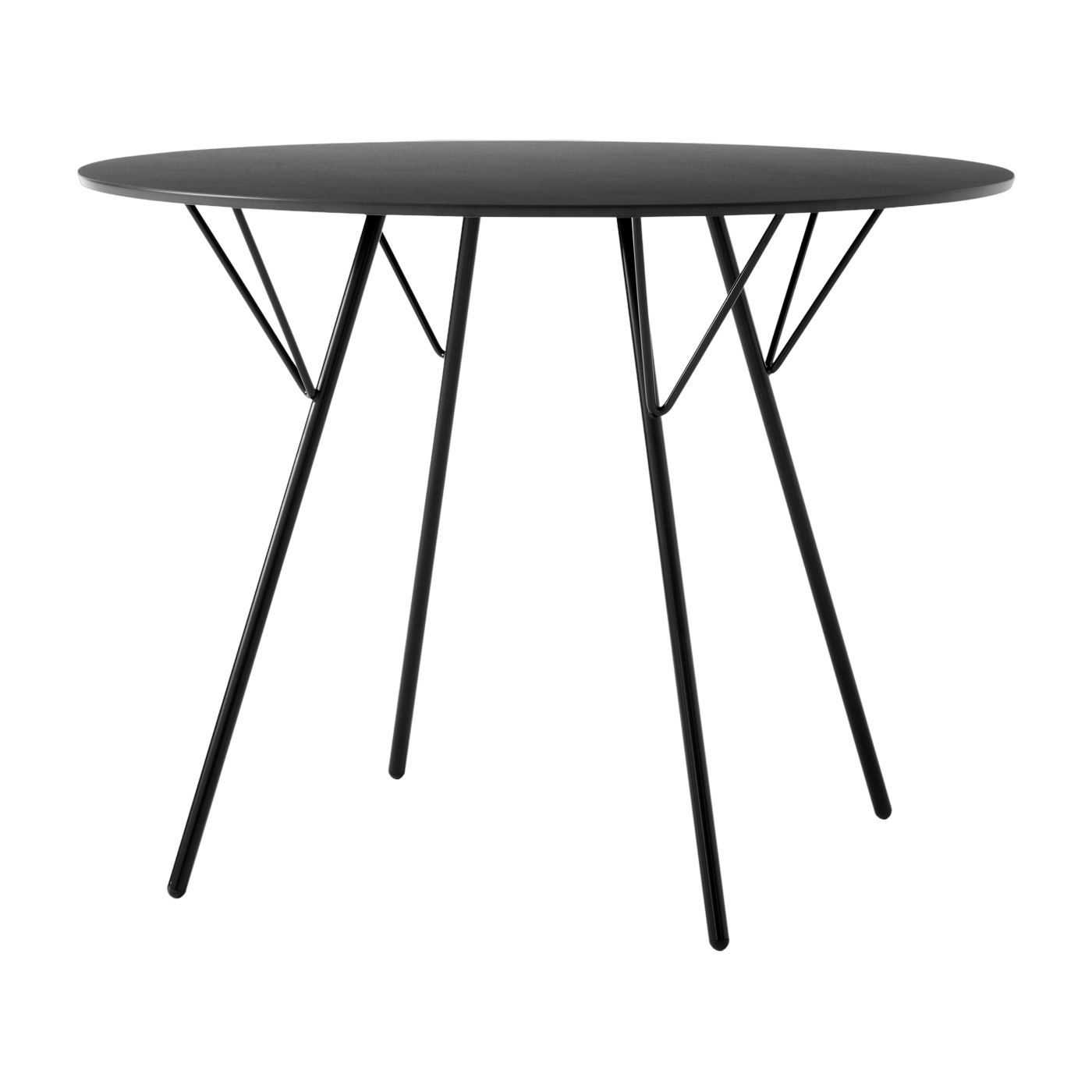 Table de jardin en acier noir 97cm RFH RD6 - &tradition