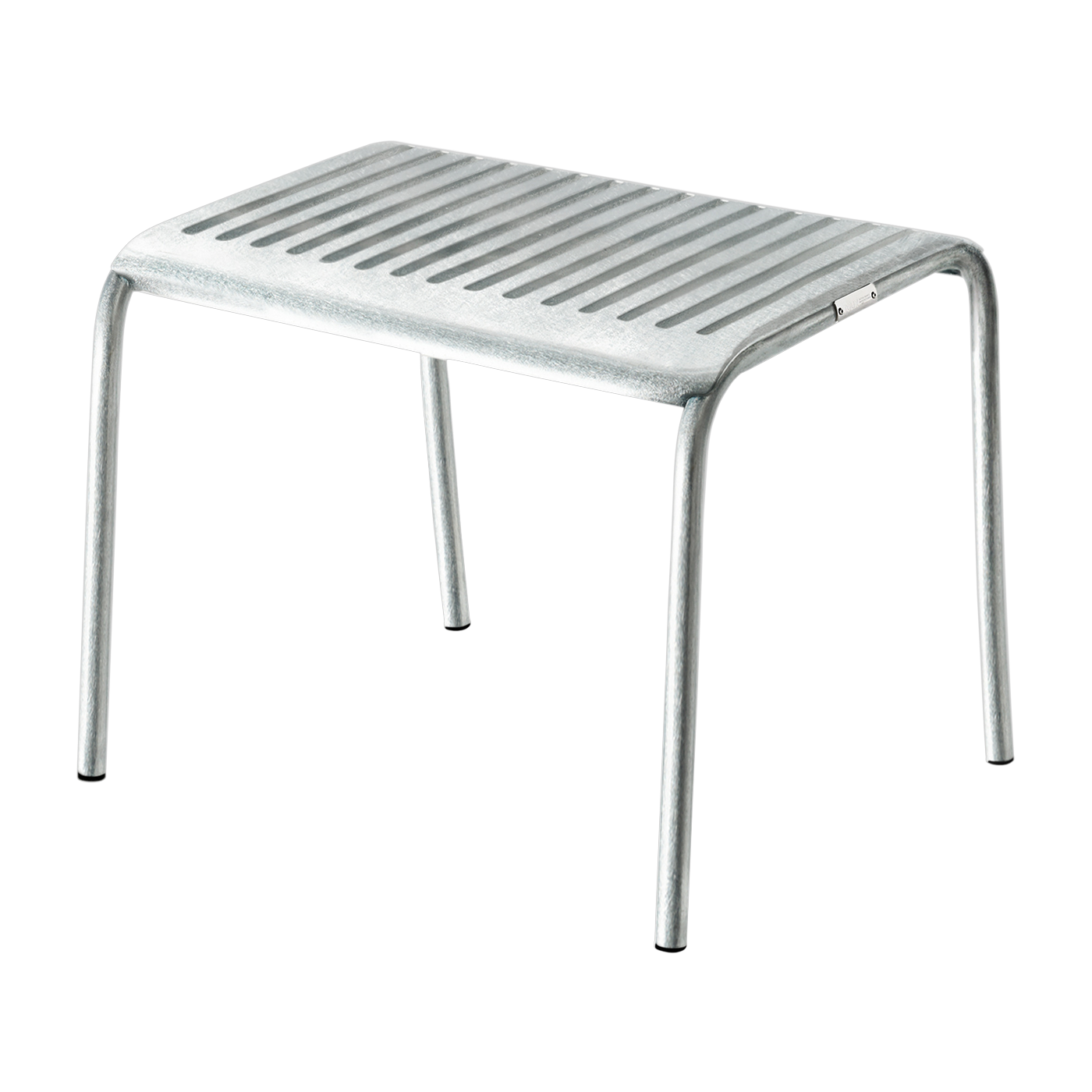 Garten-Ottoman aus lackiertem rohem Edelstahl 38cm Patio -. Tolix