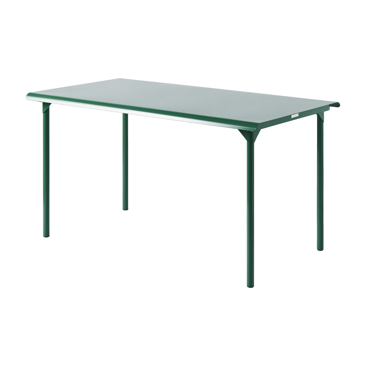 Rechteckiger Gartentisch aus grünem Edelstahl mousse 160x100cm Patio - -. Tolix