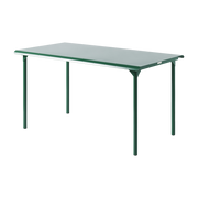 mousse Patio Mesa de jardín rectangular de acero inoxidable verde 160x100cm - Tolix