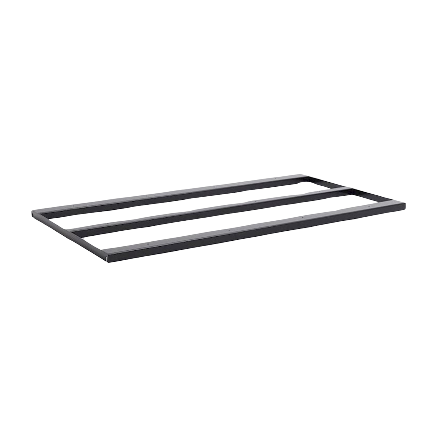 Barre de support en acier avec revêtement en poudre noir pour table 180/200 Loop Stand - HAY