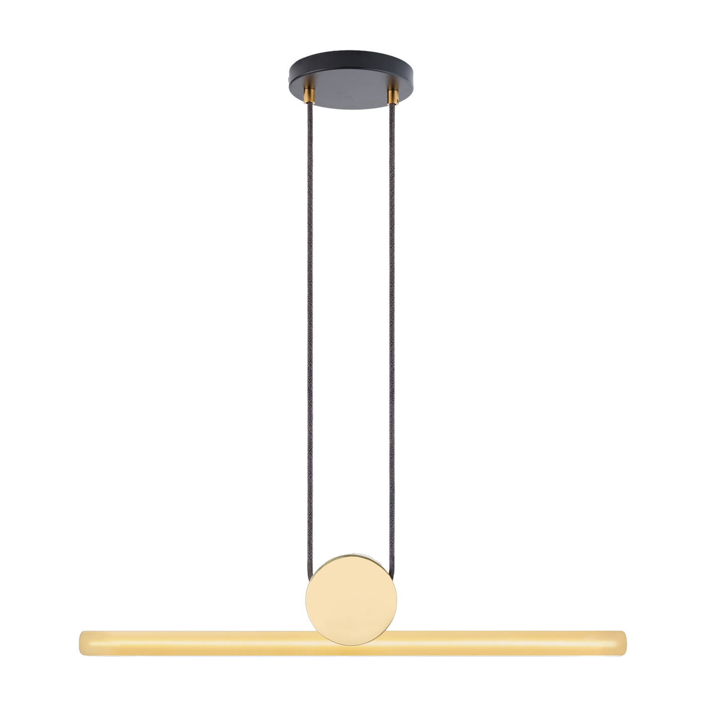 2700K brass pendant light 64cm Kilter - Tala