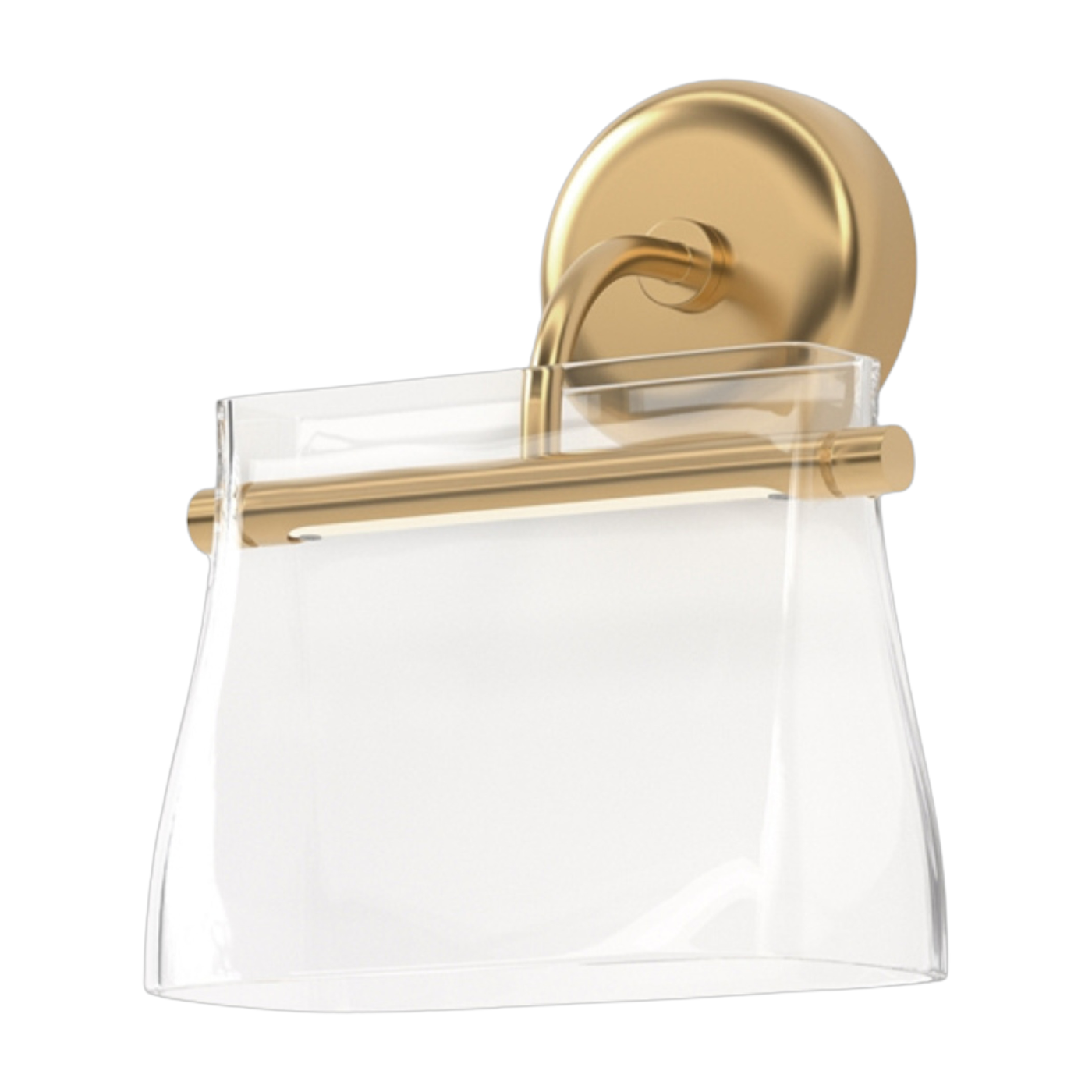 Brass metal and glass wall light 23x17. 5cm Cabaret - Maytoni