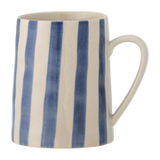 Begonia blue striped ceramic mug - Bloomingville