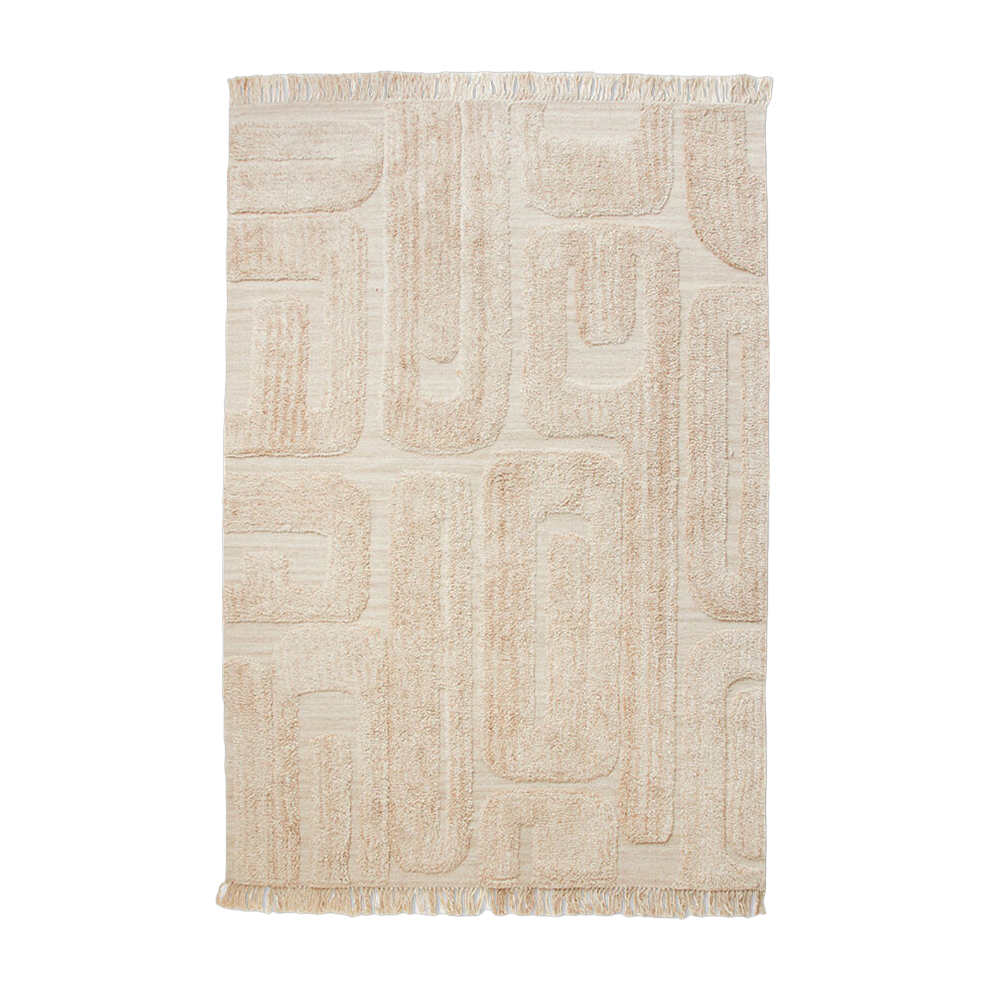 Alfombra mechada de piedra caliza (200X300Cm) - HKLIVING