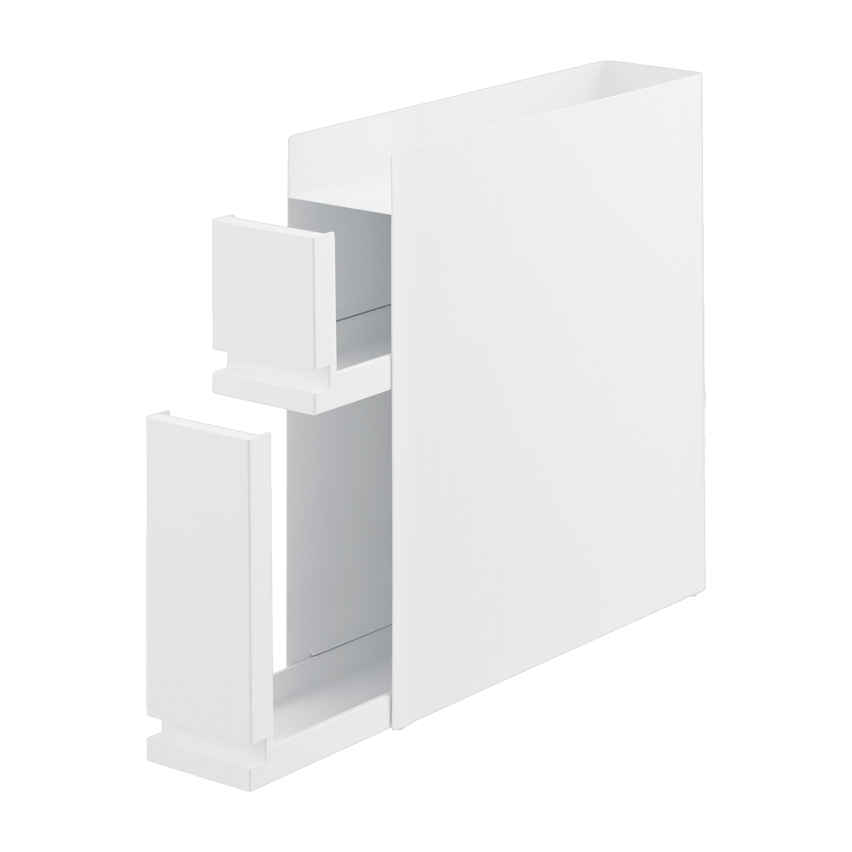 2 tier sliding seasoning rack white 50-93x12, 5x52, 5cm - Yamazaki
